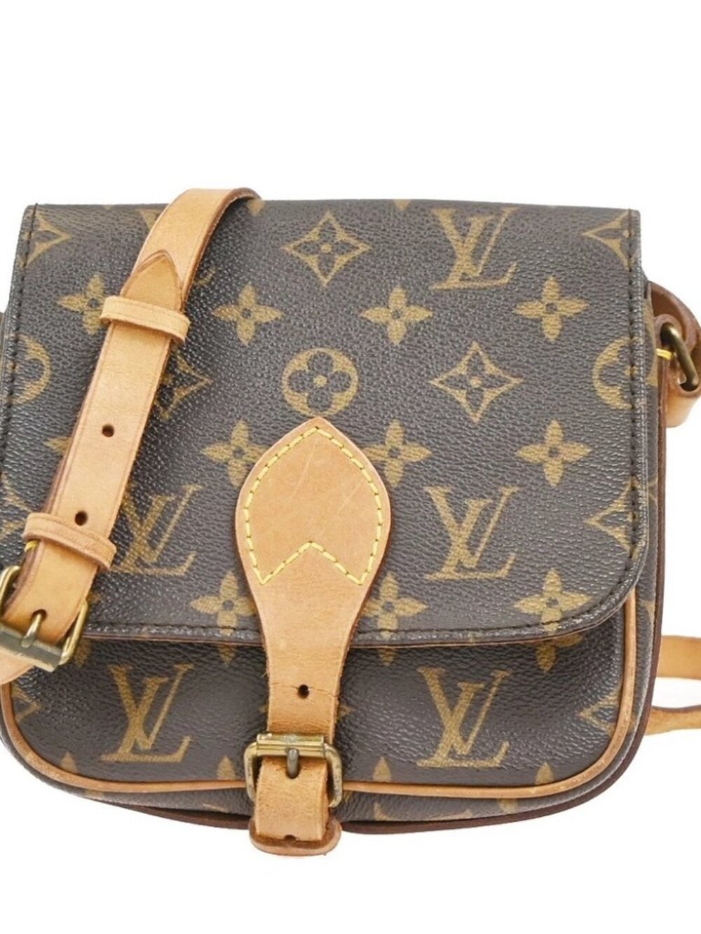 LOUIS VUITTON Mini Cartouchiere Shoulder Bag Monogram Leather BN M51254 34KD084